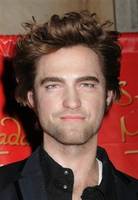 Robert Pattinson's wax statue has the star's signature hairstyle. 