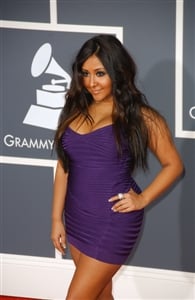 Snooki is known for her heavy makeup and outrageous personality. 