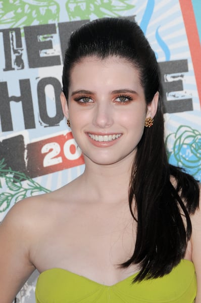 Emma Roberts' New Dark Hair and Copper Eye Makeup: Hit or Miss?