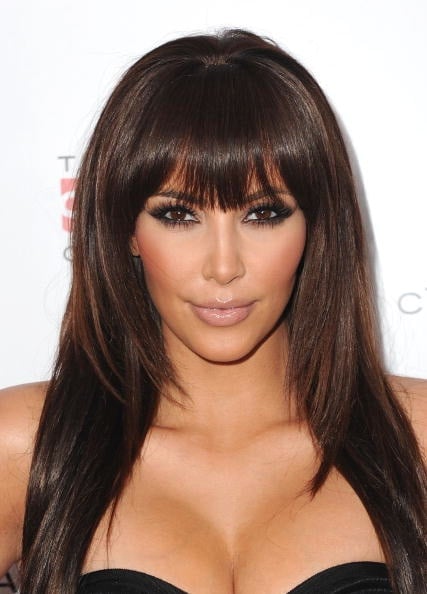 kim kardashian hair straight. Kim Kardashian Got a New