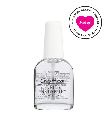 Best Drugstore Nail Polish No. 1: Sally Hansen Dries Instantly 30 Second Top Coat, $5.99