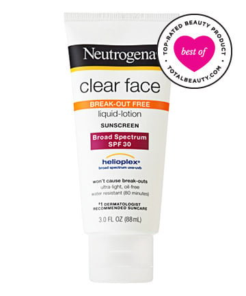 Best Sunscreen for Your Face No. 6: Neutrogena Clear Face Liquid Lotion Sunblock, $11.49