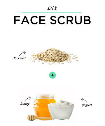 DIY Face Scrub: Oatmeal + Honey + Yogurt