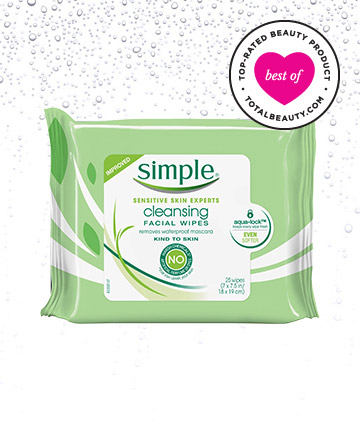 Best Face Wipe No. 4: Simple Cleansing Facial Wipes, $5.99