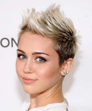 Miley Cyrus' Gravity-Defying Pixie Cut