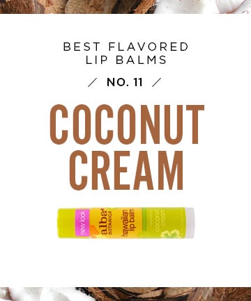 Best Flavored Lip Balm No. 11: Alba Botanica Nourishing Coconut Cream Hawaiian Lip Balm, $2.29