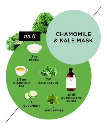 Homemade Face Mask No. 10: Redness-Reducing Chamomile & Kale Mask