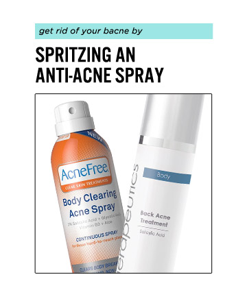 Use a Back Acne Treatment Spray