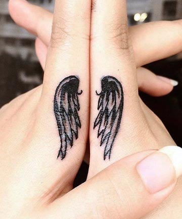 Finger Tattoos: Heavenly Hands