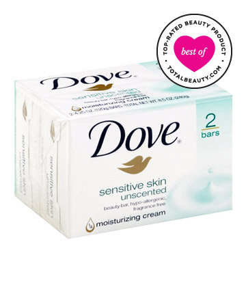 Best Soap No. 16: Dove Sensitive Skin Unscented Beauty Bar, $5.09