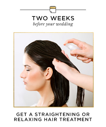Two Weeks Before Your Wedding: Get a Straightening or Relaxing Treatment 