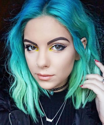 Turquoise Hair With Brown Eyes