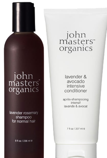 John Masters Organics Rosemary Lavendar Shampoo and Lavender and Avocado Intensive Conditioner 