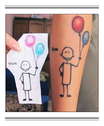 Balloon Man Tattoo