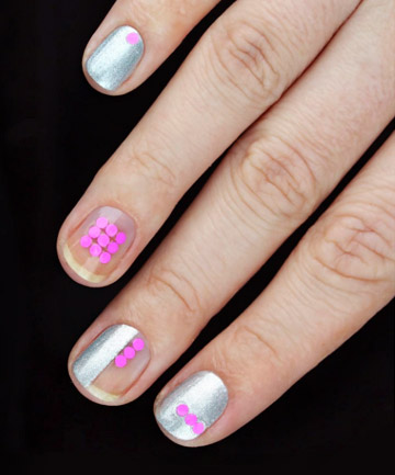 Pink and Silver Dots