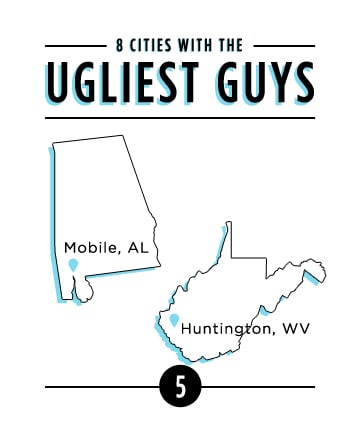 No. 5: Mobile, Ala. and Huntington, W.Va. (tie)