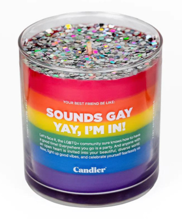 Candier Candle in Sounds Gay, $31