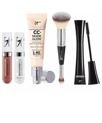 It Cosmetics CC+ Nude Glow SPF 40 5-Piece Face, Lip & Eye Kit, $62.98