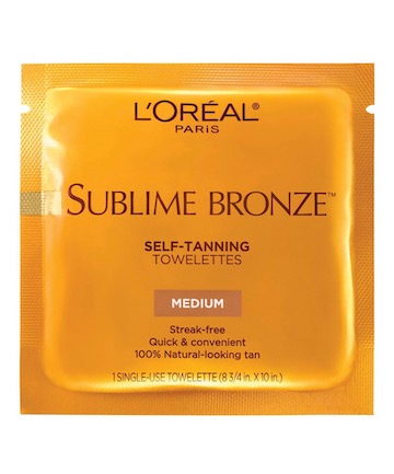 L'Oreal Paris Sublime Bronze Self-Tanning Towelettes, $9.79