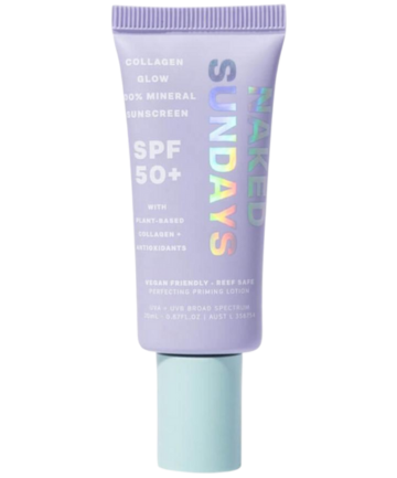 Naked Sundays SPF50+ Collagen Glow 100% Mineral Lotion, $34