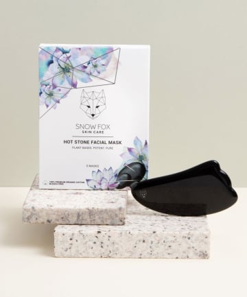 Snow Fox Hot Stone Facial Mask + Obsidian Gua Sha Set, $53.60