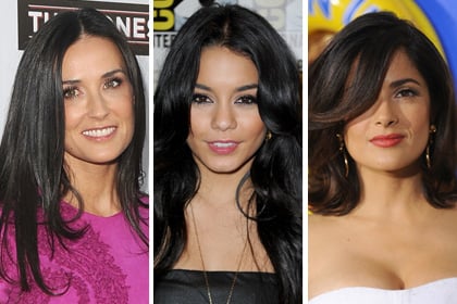 Celebs with the best raven hair: