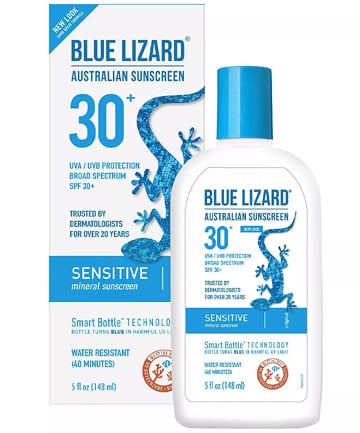 Blue Lizard Sensitive Mineral Sunscreen SPF 30+, $14.99