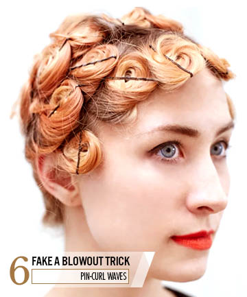 Fake a Blowout Trick No. 6: Pin-Curl Waves