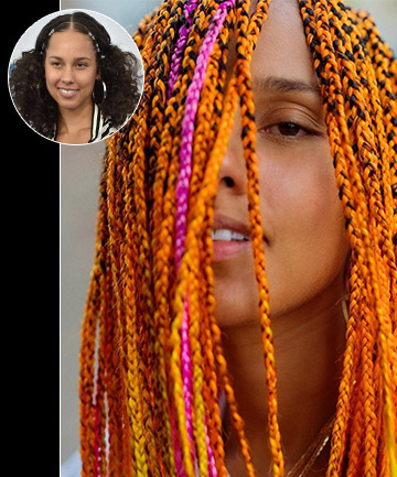 Alicia Keys' Technicolor Braids