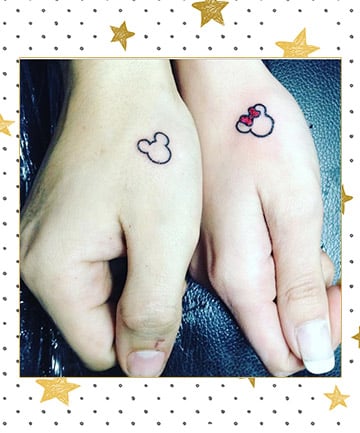 Mickey and Minnie Couple Tattoo 