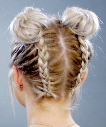 Double Braided Space Buns