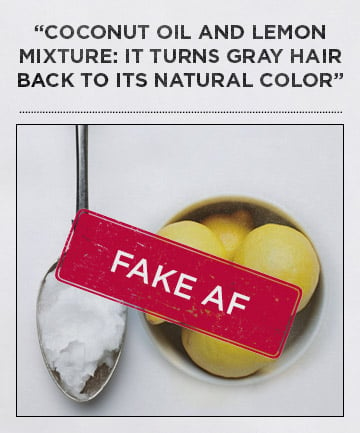 'Coconut Oil and Lemon Mixture: It Turns Gray Hair Back to Its Natural Color'