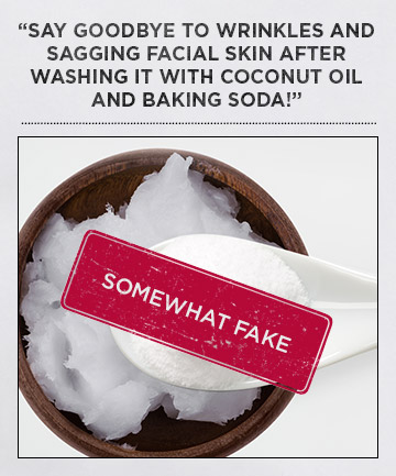 'Say Goodbye to Wrinkles and Sagging Facial Skin After Washing It With Coconut Oil and Baking Soda!'
