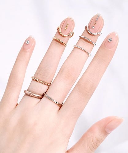 Unistella Cuticle Cuff Ring (All Nails), $95