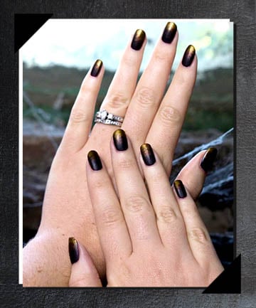 Black and Gold Ombré