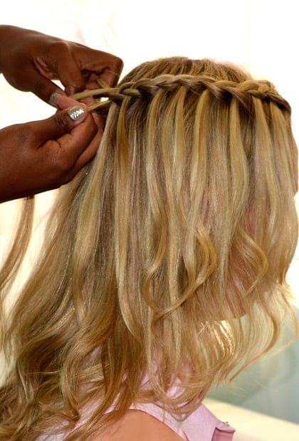 How to Do a Waterfall Braid: French Braid With Release