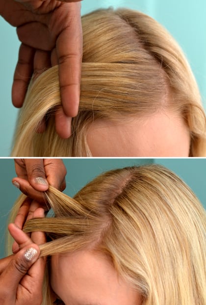 How to Do a Waterfall Braid: Start at the Top