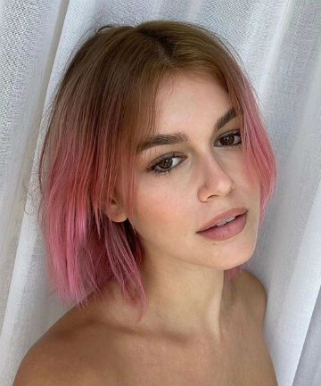 Kaia Gerber's Pink Ombre