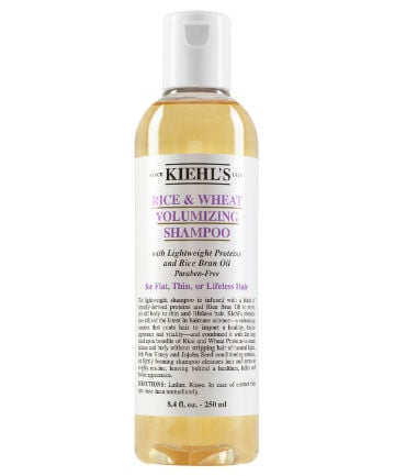 Best Shampoo for Fine Hair No. 1: Kiehl's Rice & Wheat Volumizing Shampoo, $18
