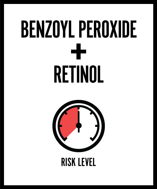 Benzoyl Peroxide + Retinol = Peeling, Flaking Skin