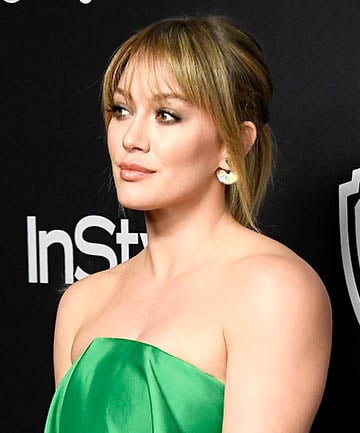 Hilary Duff's Piecey Bangs and Straight Blonde Hair