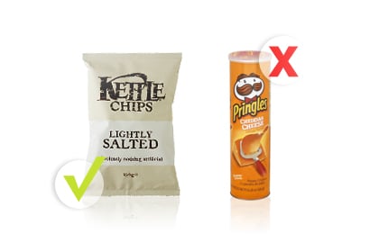 Rule No. 6: Choose Baked Kettle Chips instead of Pringles