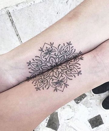Matching Mandala Tattoos