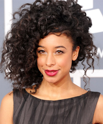 Corinne Bailey Rae's Side-Swept Natural Hairstyle