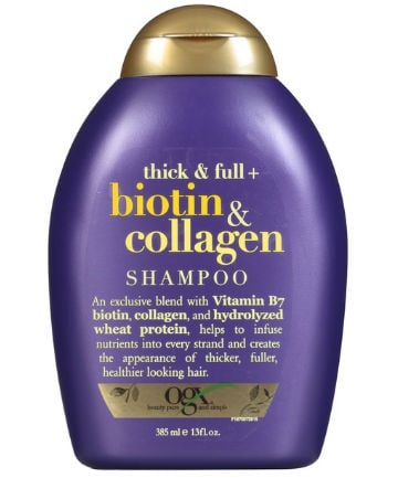 Best Drugstore Shampoo No. 10: OGX Thick & Full Biotin & Collagen Shampoo, $7.99