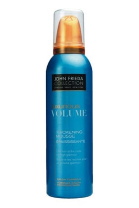 No 2: John Frieda Luxurious Volume Thickening Hair Mousse, $5.99