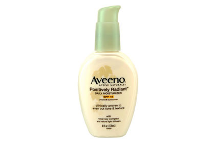 The one mediocre product: Aveeno Positively Radiant Daily Moisturizer SPF 15, $16.69