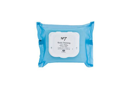 Boots No7 Quick Thinking 4 in 1 Wipes, $6.99