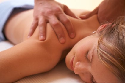Get a deep tissue massage at the spa