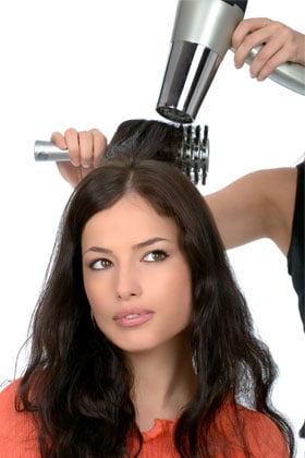 Get professional straightening and relaxing done at a salon